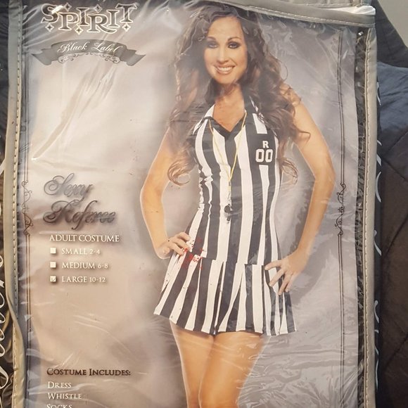 Spirit Halloween Sexy Referee Costume Large 10-12